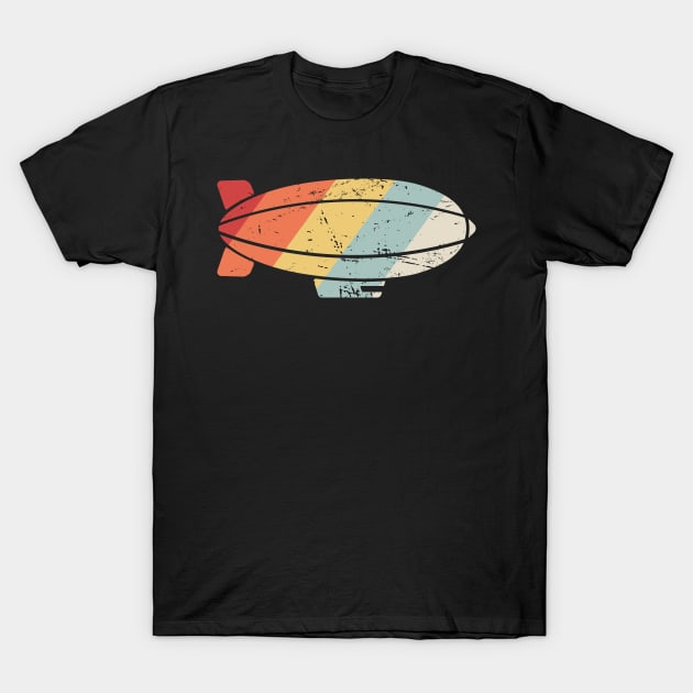 Retro Vintage Dirigible Airship Blimp T-Shirt by MeatMan